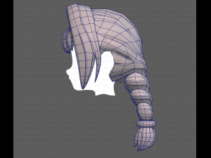 Base Hair for girl V10 Modelo 3D