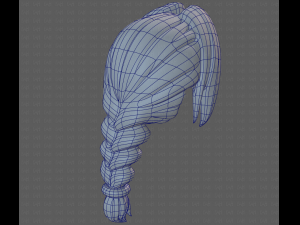 Base Hair for girl V10 Modelo 3D
