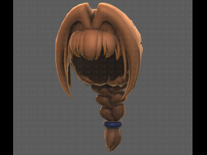 Base Hair for girl V10 Modelo 3D