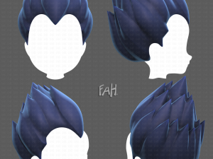 Base Hair for Boy V09 3D 모델