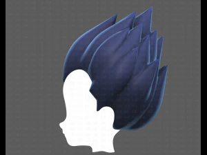 Base Hair for Boy V09 3D Model