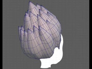 Base Hair for Boy V09 3D Model