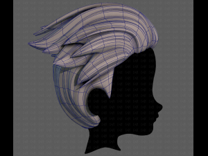 3D Hair style for boy V93 Modèle 3D