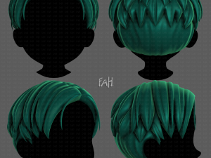 3D Hair style for boy V38 3D Model $15 - .3ds .dae .fbx .ma .max