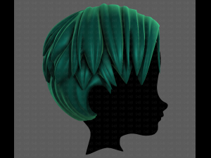 3D Hair style for boy V94 Model 3D