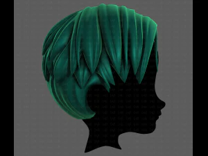 3D Hair style for boy V94 3D Model