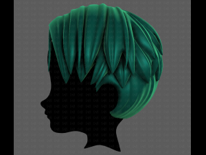 3D Hair style for boy V94 Model 3D