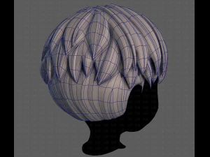3D Hair style for boy V94 3D Model