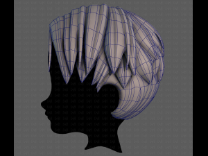 3D Hair style for boy V94 Model 3D