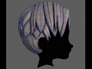3D Hair style for boy V94 3D Model