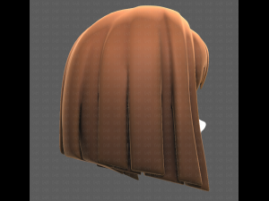 Base Hair for girl V11 3D Модель
