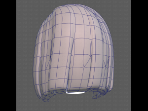 Base Hair for girl V11 3D Модель