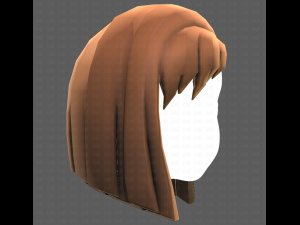 Base Hair for girl V11 3D Модель