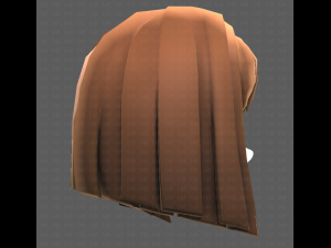 Base Hair for girl V11 3D Модель