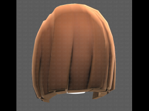 Base Hair for girl V11 3D Модель