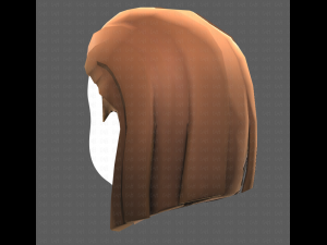 Base Hair for girl V11 3D Модель