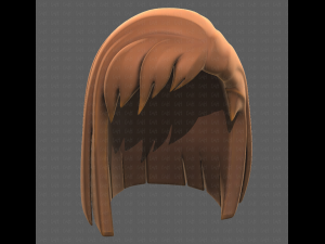 Base Hair for girl V11 3D Модель