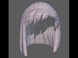 Base Hair for girl V11 3D Модель
