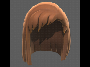 Base Hair for girl V11 3D Модель