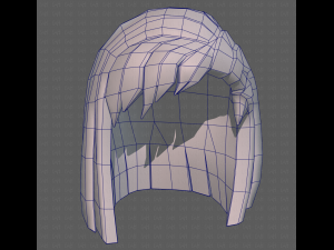 Base Hair for girl V11 3D Модель