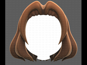Base Hair for girl V12 Modelo 3D