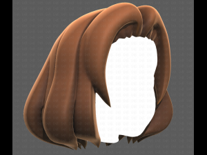Base Hair for girl V12 Modelo 3D