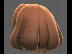 Base Hair for girl V12 Modelo 3D