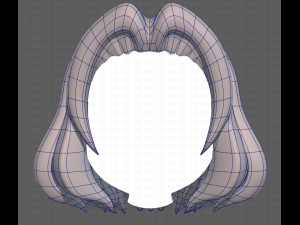 Base Hair for girl V12 Modelo 3D