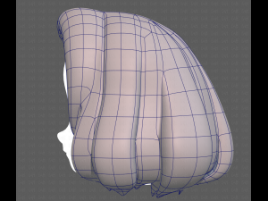 Base Hair for girl V12 Modelo 3D