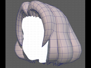 Base Hair for girl V12 Modelo 3D