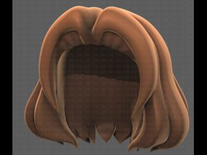Base Hair for girl V12 Modelo 3D