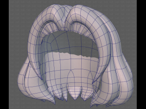 Base Hair for girl V12 Modelo 3D