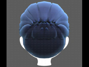 Base Hair for Boy V12 3D Model