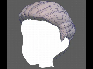 Base Hair for Boy V12 3D Model