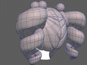Base Hair for girl V13 3D Model