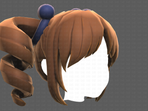 Base Hair for girl V13 3D Model