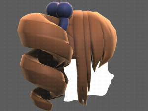 Base Hair for girl V13 3D Model