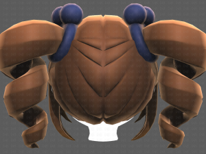 Base Hair for girl V13 3D Model
