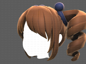 Base Hair for girl V13 3D Model