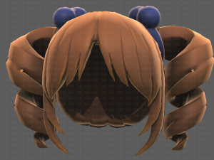 Base Hair for girl V13 3D Model