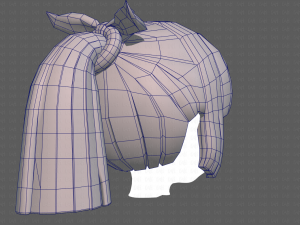 Base Hair for girl V14 3D Model