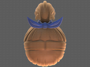 Base Hair for girl V14 3D Model