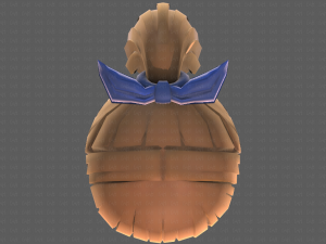 Base Hair for girl V14 3D Model