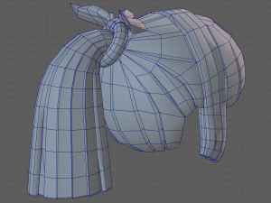 Base Hair for girl V14 3D Model