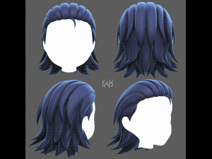 Base Hair for Boy V13 Model 3D