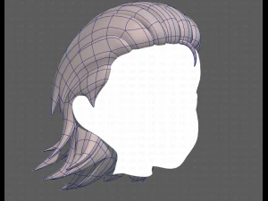 Base Hair for Boy V13 3D Model