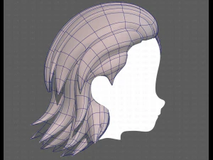Base Hair for Boy V13 3D Model