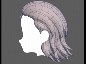 Base Hair for Boy V13 3D Model