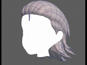 Base Hair for Boy V13 3D Model
