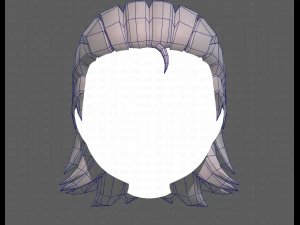 Base Hair for Boy V13 3D Model